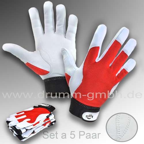 5 x Griffy Handschuhe Montagehandschuhe Arbeitshandschuhe Gartenhandschuhe
