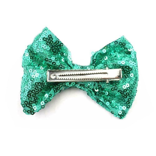 Cute Kids Girls Baby Glitter Shiny Sequin Bowknot Hair Clip Hair Bow Hairpi I3I9