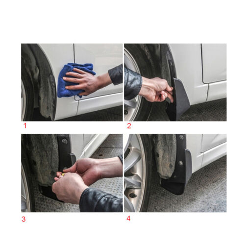 4pcs Plastic Mudguard Tire Splash Guards Mud Flaps For Toyota Camry 2012-2014