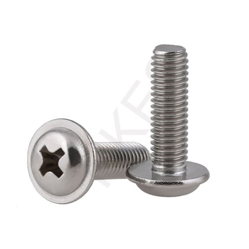 A4 316 Steel Stainless M2 M2.5 M3 M4 M5 M6 M8 Details about  / Phillips Pan Head Machine Screws