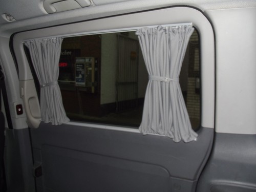 BUS GARDINEN VORHÄNGE GRAU Mercedes Vito /& Viano W639 NUR für 3 Fenster