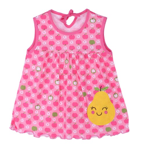 Newborn Baby Floral Cotton Blend Vest Dress Girls Sleeveless T-Shirt Top Clothes