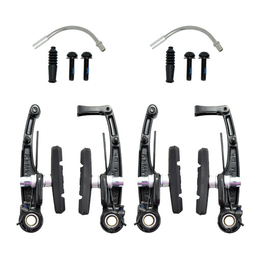 Black TEKTRO 857AL Linear Pull Brake Set Long Arms 110mm