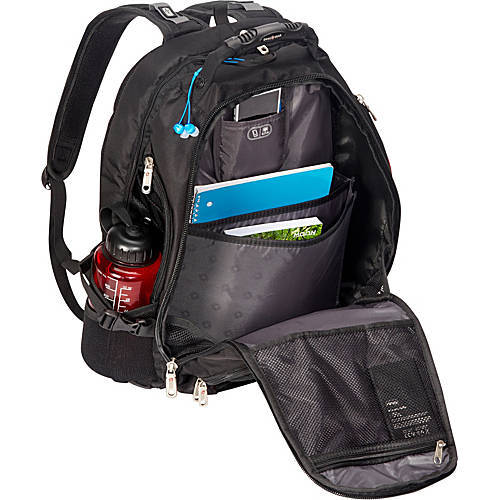 SWISS GEAR ScanSmart Backpack Hiking RED BLACK 17 In Laptop Computer Notebook S