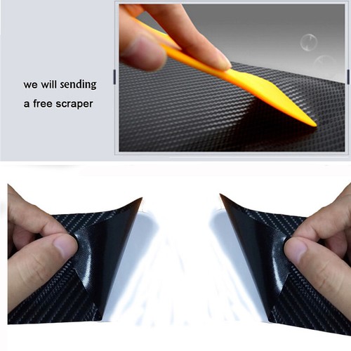 Carbon Fiber Sticker For FORD F-150 Car Door Sill Protector Door Step Plate