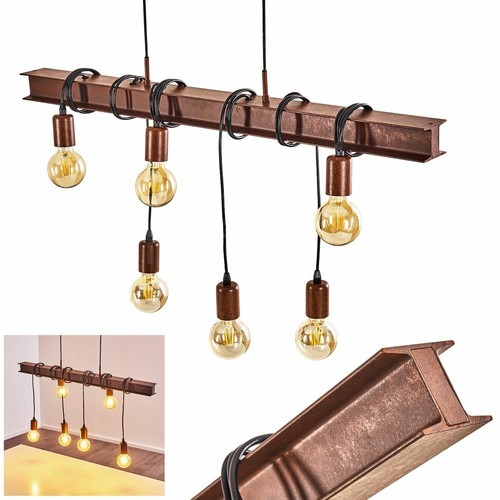 Vintage Ess Wohn Schlaf Zimmer Beleuchtung Pendel Lampe Holz//rost Hänge Leuchten