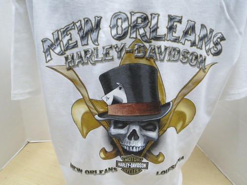 S//S And 100/% Cotton 5L33-CI6A Men/'s Harley-Davidson Top Hat T-Shirt Is White