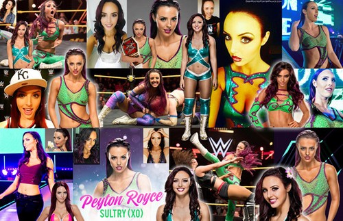 PEYTON ROYCE Collage Poster WWE