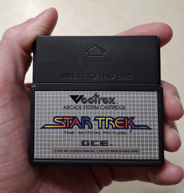 Vectrex Star Trek: The Motion Picture Complete CIB Game Cartridge Manual Overlay