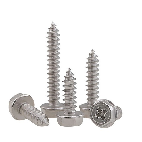 Blechschrauben mit Flansch Sechskantschrauben Kreuz A2 Edelstahl V2A M3 M4 M5 M6