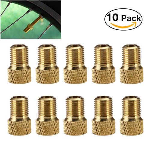10pcs Presta to Schrader Car Bicycle Bike Tube Cap pump connector Adapter Valve