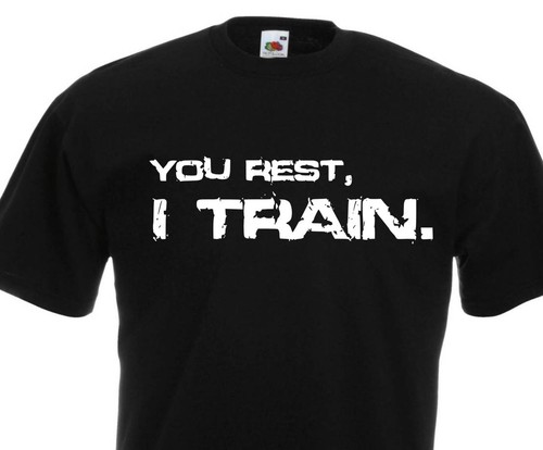 MENS GYM TRAINING MOTIVATION T-Shirt MMA BODYBUILDING WORKOUT CLOTHING TOP BEAST
