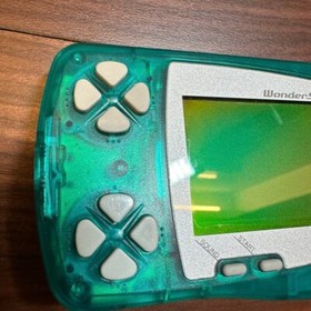 WS -- Wonder Swan Console Skeleton Green -- WonderSwan, Japan. 0218
