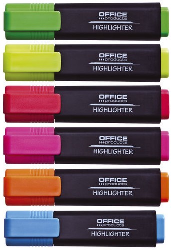 sortiert 6 x Office Products Textmarker Textliner 1-5 mm