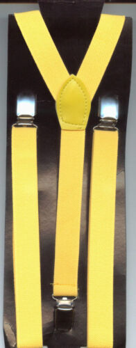 BRACES-SUSPENDER IN YELLOW COLOUR FOR FANCY DRESS.