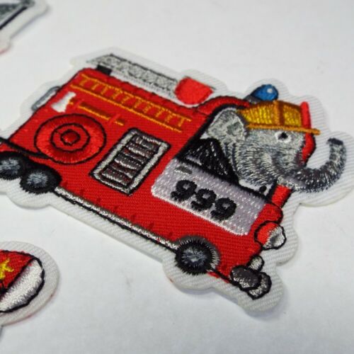 5 DESIGN Quality Iron On Animal Vehicle Motif Construction Boys Toys Patch Sew