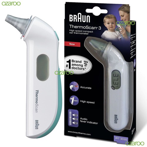 Braun ThermoScan 3 Infrared Precise Ear Thermometer Baby Children Infant IRT3030