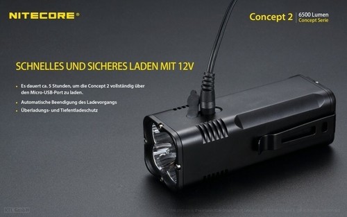 398m LED 6500 lúmenes Nitecore concept 2-outdoor linterna 4x cree xhp35 HD