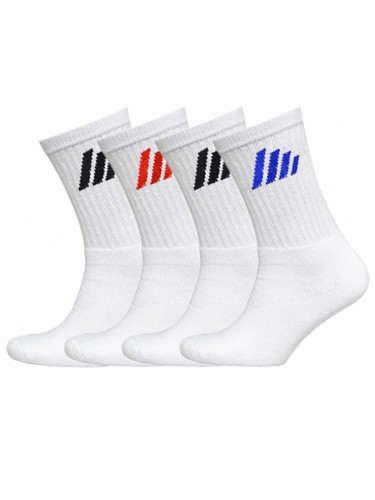 6 Hommes Qualité Active 4 rayures coton riche Sport Chaussettes De Travail//6-11