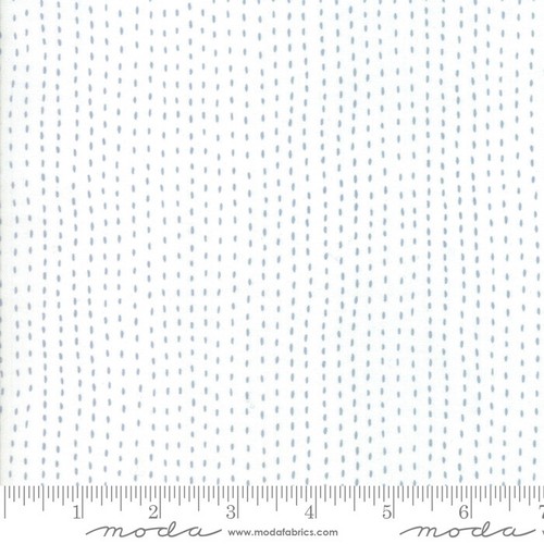 Moda FARM FRESH 48268 11 White Gray Ticking GINGIBER Quilt Fabric