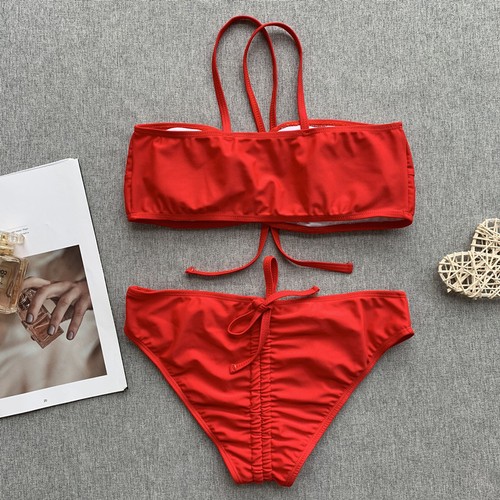 Costumi Da Bagno Da Donna Costume da bagno Strappy Bikini imbottito reggiseno costume da bagno Tankini Da Spiaggia