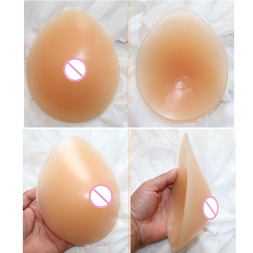 2Pcs Silicone Waterdrop Shaped Fake Breast Mastectomy Prosthesis Breast Pads New 