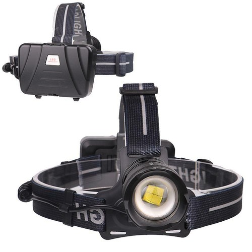 3 Modes 100000LM Headlamp Dimmable Hunting Flash Light LED Headlight BP