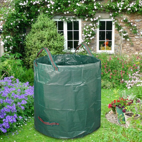 272L Gartensack 2 Stück Laubsack Gartenabfallsack Rasensack Abfallsack Garten DE