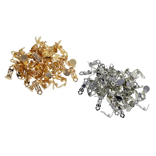 200pcs clip sur boucles d/'oreilles Boucle d/'oreille pièces Jewelry Making Findings Accessoires