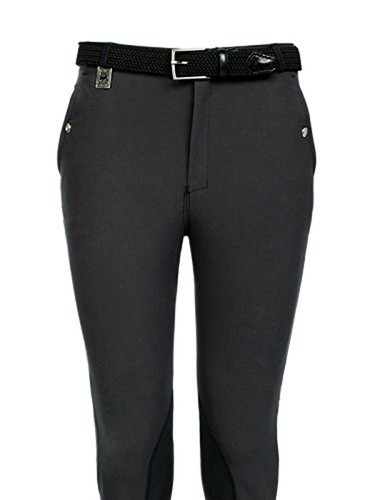 Herren Reithose Teilbesatz SCHIEFERGRAU Gr 52//102 Microfaser Einschubtaschen