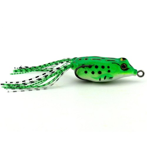 Top 5PCS Large Frog Topwater Soft Fishing Lure Crankbait Hooks Bass Bait Tackle`