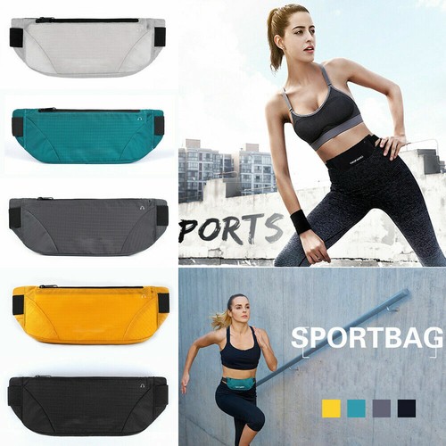 Waterproof Runner Sports Waist Bag Running Jogging Belt Pouch Zip Fanny Pack aa