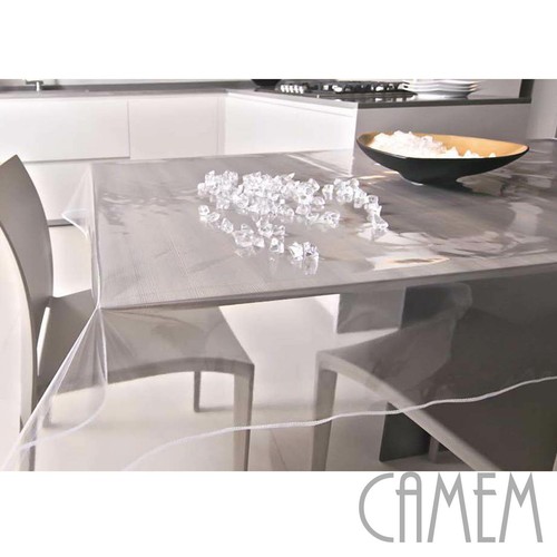 tovaglia di plastica trasparente cristal sottile pvc tavolo da 4 6 12 18 posti