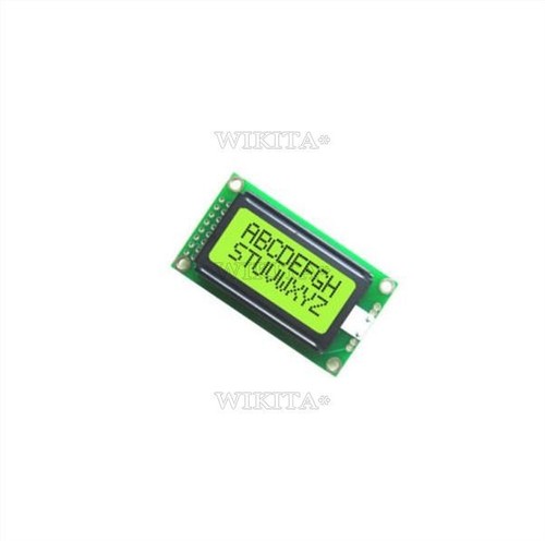1Pcs 5V 0802 Lcd Lcd Display Module Yellow 8X2 Character Raspber Lcm For Ardu gt