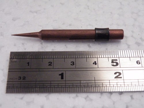 Antex 107 Spare Bit Tip 0.12mm Copper Conical for M C G or TC25 Irons CK23