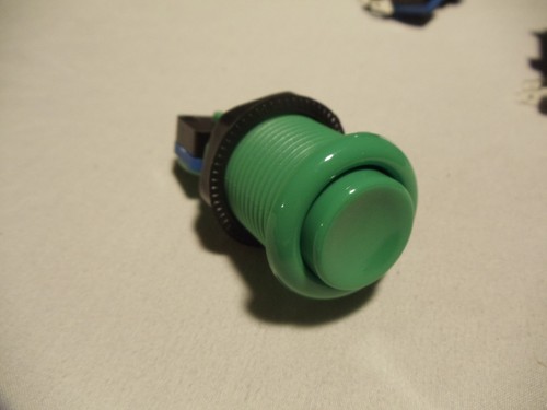GREEN Arcade Button With Microswitch /& Locking Nut Video Game Multigame MAME