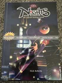 Nights Into Dreams Hardcover Repro Strategy Guide Sega Saturn 7X10 Mini Guide