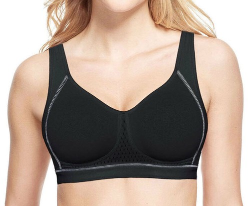 NEU MUSTHAVE KOMFORT SPORT BH OHNE BÜGEL KONTRASTNÄHTE 95 B SUSA schwarz *376208