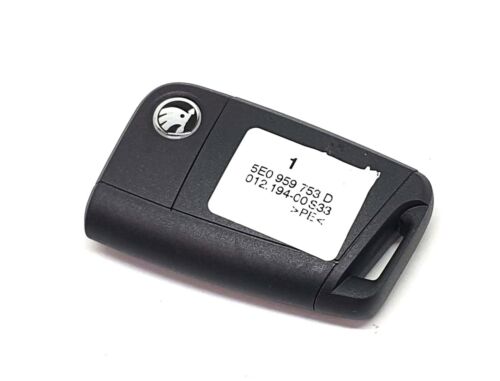 Original Skoda Octavia 2012-2017 Control Remoto 3 botón inteligente Llavero 5E0959752D