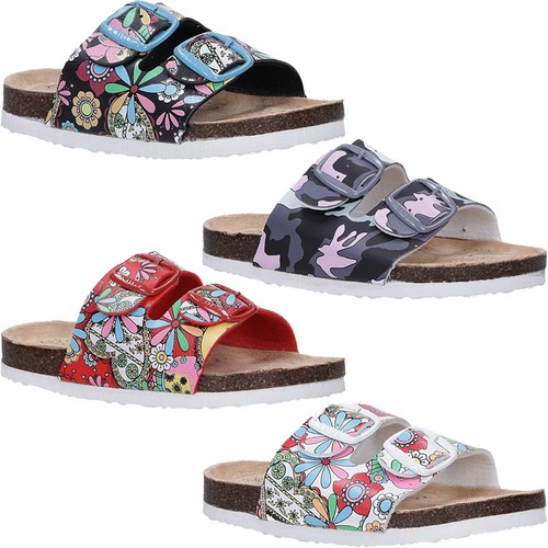 Mädchen Pantoletten Flach Slipper Kinderschuhe Schnalle Sommerschuhe Freizeit