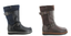 Ella Shoes Willow Vegan Mid Calf Buckle Boots Black /& Brown