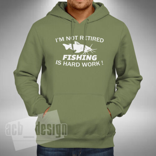 Retirement Fishing Adult Hoodie Funny Angler Baiter Carp Pike Fisherman Retired