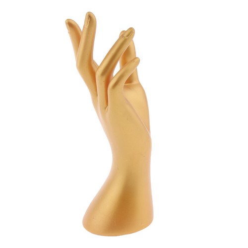 Female Mannequin Hand Jewelry Ring Bracelet Display Holder Stand 8.5/" Gold