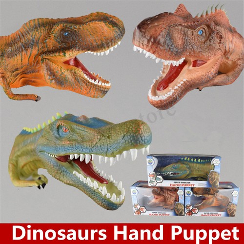 Baryonyx Allosaurus Tyrannosaurus Dinosaur Hand Puppet Realistic Play Model Toy