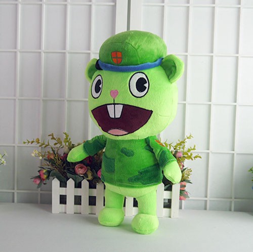 Happy Tree Friends Stuffed Doll HTF Flippy Fliqpy Anime Plush Toy 40cm//15.7/"