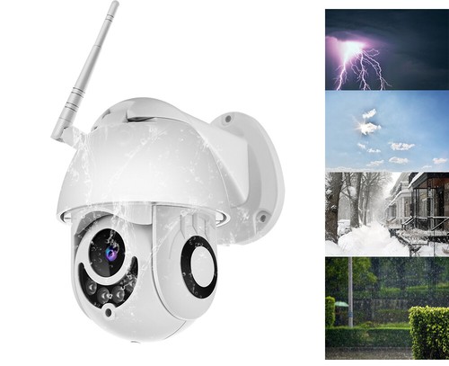 1080P HD Waterproof Outdoor WiFi PTZ Pan Tilt Security IP IR Camera Night Vision