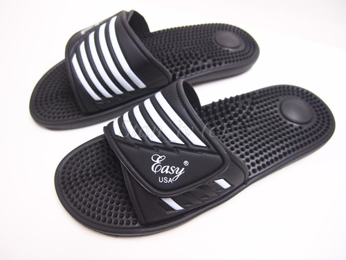 Mens Sport Slides Slippers Flip flops Massage Sandals Summer Swim Shower Shoes