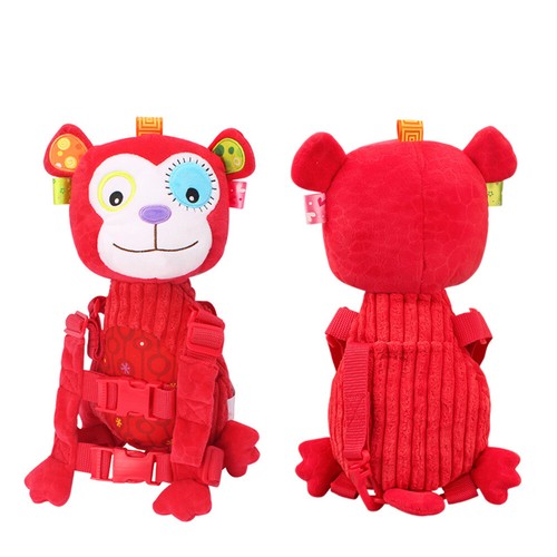 Baby Safety Harness Walker Plush Cartoon Animal Anti-lost Strap Backpacks B1P3