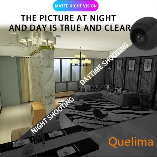 Quelima Mini Wireless Car DVR Dash Cam Night Vision Home Security WiFi IP Camera