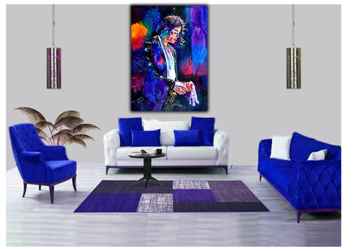 Final performance Michael Jackson photo impression couleur sur encadrée Toile Wall Art